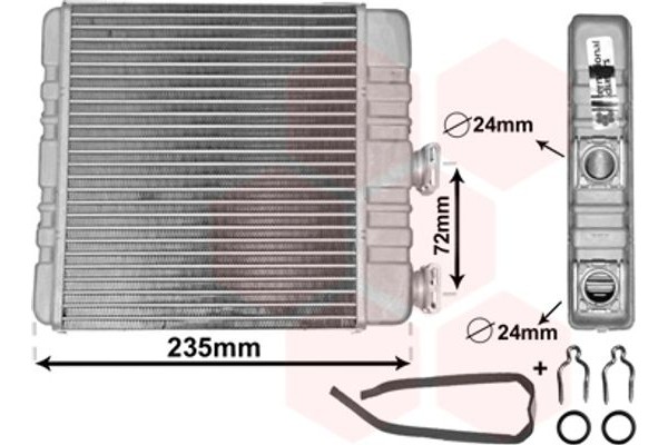 Van Wezel Εναλλάκτης θερμότητας, Θέρμανση Εσωτερικού Χώρου - 37006321