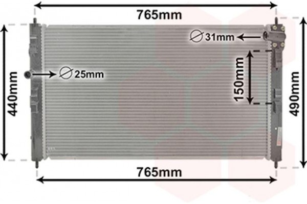 Van Wezel Ψυγείο, Ψύξη Κινητήρα - 09012707