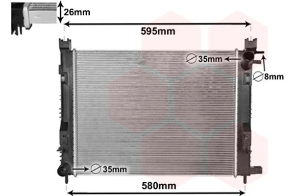 Van Wezel Ψυγείο, Ψύξη Κινητήρα - 15002008