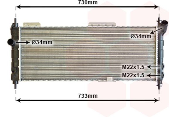 Van Wezel Ψυγείο, Ψύξη Κινητήρα - 37002203