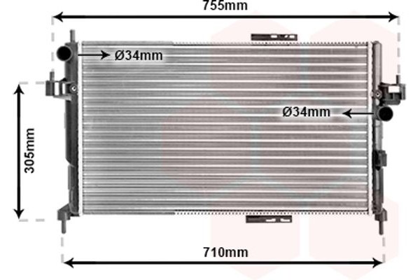 Van Wezel Ψυγείο, Ψύξη Κινητήρα - 37002305