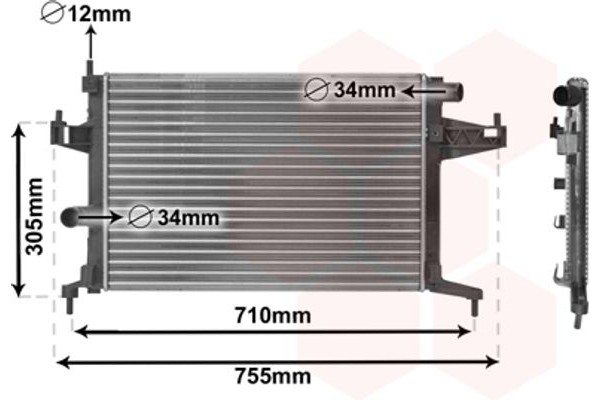 Van Wezel Ψυγείο, Ψύξη Κινητήρα - 37002306