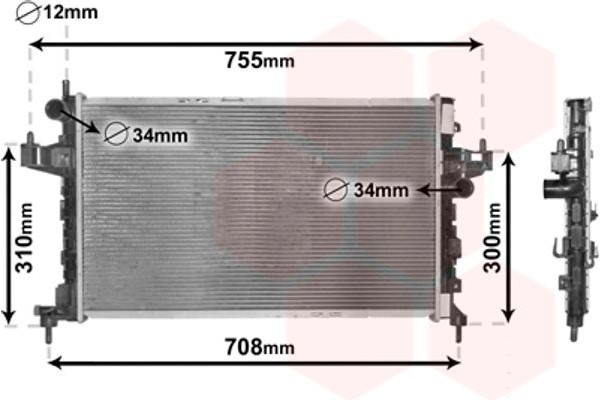 Van Wezel Ψυγείο, Ψύξη Κινητήρα - 37002380