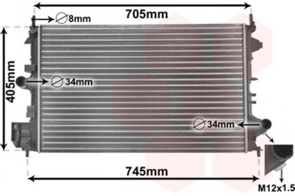 Van Wezel Ψυγείο, Ψύξη Κινητήρα - 37002462