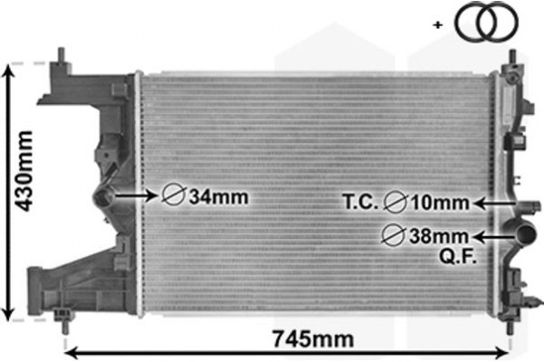 Van Wezel Ψυγείο, Ψύξη Κινητήρα - 37002485