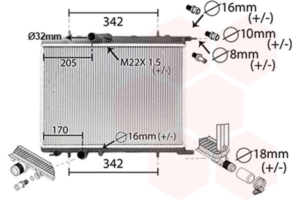 Van Wezel Ψυγείο, Ψύξη Κινητήρα - 40002300