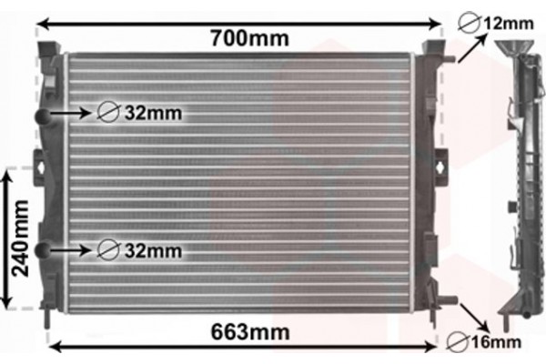 Van Wezel Ψυγείο, Ψύξη Κινητήρα - 43002306