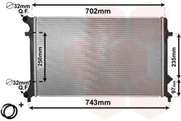 Van Wezel Ψυγείο, Ψύξη Κινητήρα - 58002205