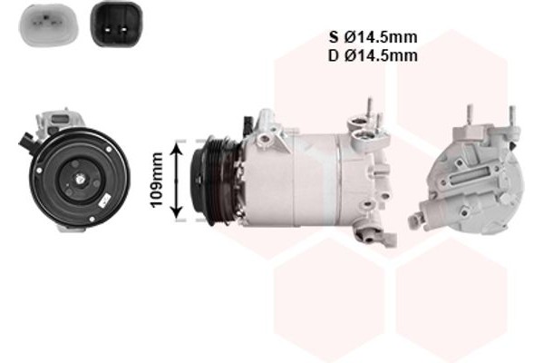 Van Wezel Συμπιεστής, συστ. Κλιματισμού - 1800K392
