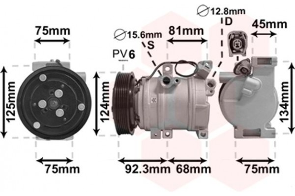 Van Wezel Συμπιεστής, συστ. Κλιματισμού - 2700K219