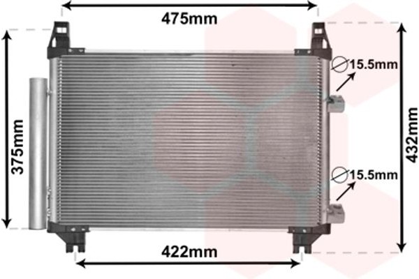 Van Wezel Συμπυκνωτής, σύστ. Κλιματισμού - 53005404