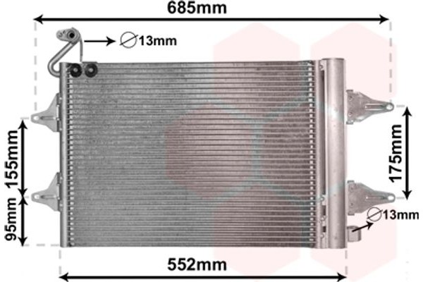 Van Wezel Συμπυκνωτής, σύστ. Κλιματισμού - 76005007