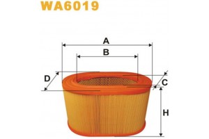 Wix Filters Φίλτρο Αέρα - WA6019