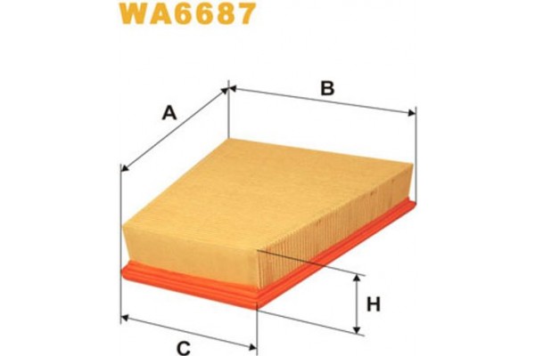 Wix Filters Φίλτρο Αέρα - WA6687