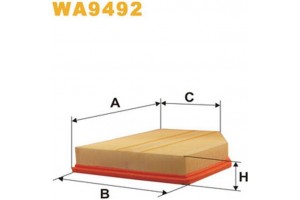 Wix Filters Φίλτρο Αέρα - WA9492