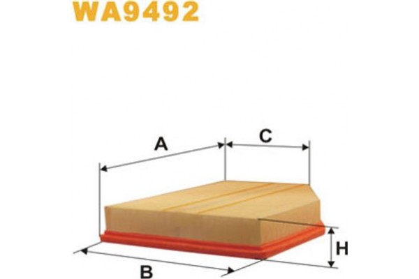 Wix Filters Φίλτρο Αέρα - WA9492