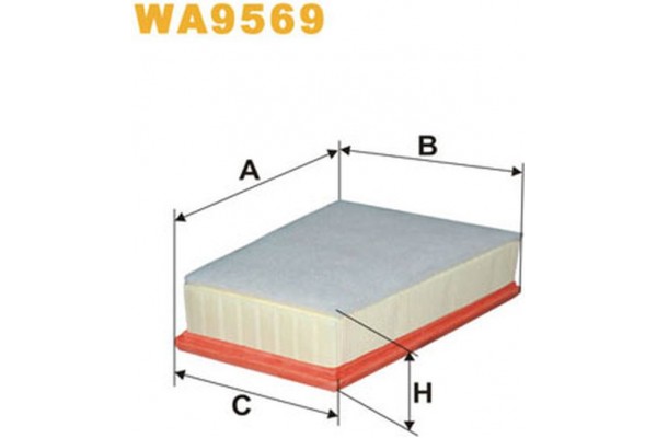 Wix Filters Φίλτρο Αέρα - WA9569
