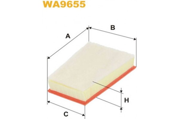 Wix Filters Φίλτρο Αέρα - WA9655