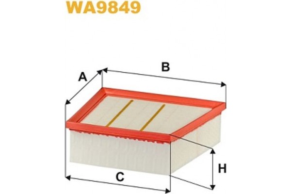 Wix Filters Φίλτρο Αέρα - WA9849