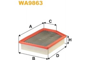 Wix Filters Φίλτρο Αέρα - WA9863