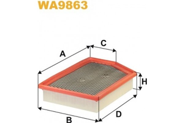 Wix Filters Φίλτρο Αέρα - WA9863