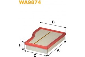 Wix Filters Φίλτρο Αέρα - WA9874