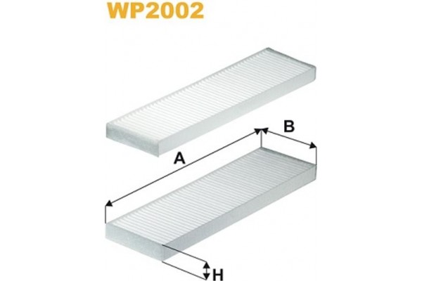 Wix Filters Φίλτρο, Αέρας Εσωτερικού Χώρου - WP2002
