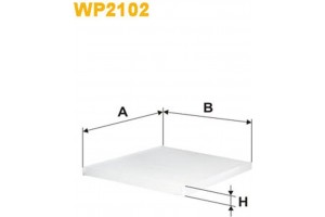 Wix Filters Φίλτρο, Αέρας Εσωτερικού Χώρου - WP2102