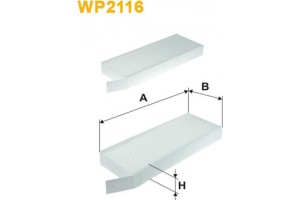 Wix Filters Φίλτρο, Αέρας Εσωτερικού Χώρου - WP2116