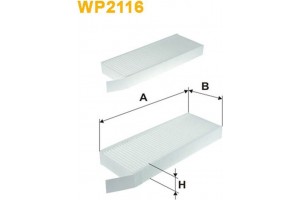 Wix Filters Φίλτρο, Αέρας Εσωτερικού Χώρου - WP2116