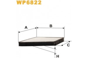 Wix Filters Φίλτρο, Αέρας Εσωτερικού Χώρου - WP6822