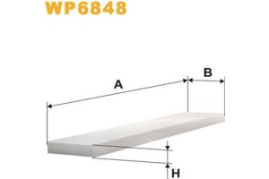 Wix Filters Φίλτρο, Αέρας Εσωτερικού Χώρου - WP6848