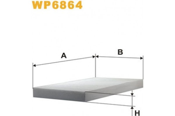 Wix Filters Φίλτρο, Αέρας Εσωτερικού Χώρου - WP6864