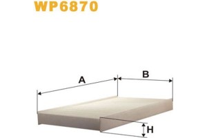 Wix Filters Φίλτρο, Αέρας Εσωτερικού Χώρου - WP6870