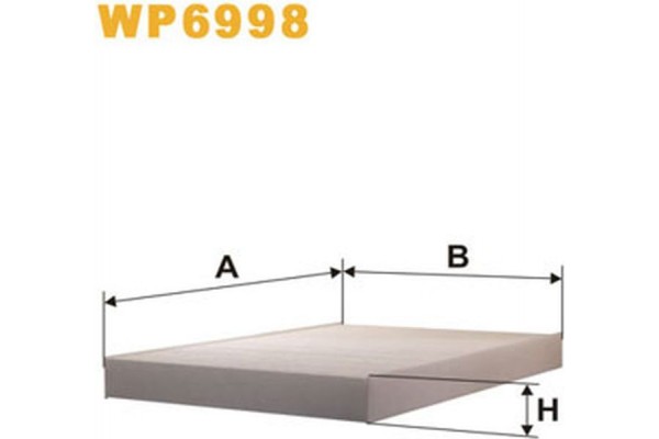 Wix Filters Φίλτρο, Αέρας Εσωτερικού Χώρου - WP6998