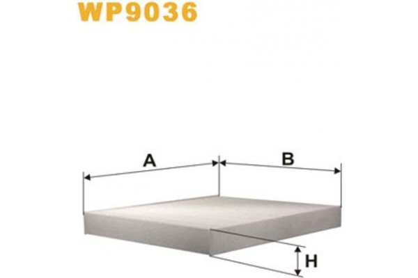 Wix Filters Φίλτρο, Αέρας Εσωτερικού Χώρου - WP9036