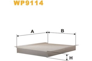 Wix Filters Φίλτρο, Αέρας Εσωτερικού Χώρου - WP9114