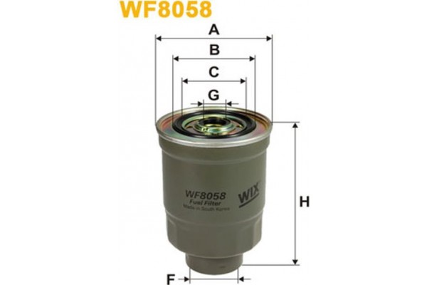 Wix Filters Φίλτρο Καυσίμου - WF8058