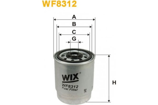 Wix Filters Φίλτρο Καυσίμου - WF8312