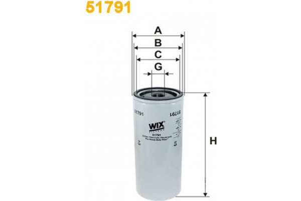 Wix Filters Φίλτρο Λαδιού - 51791