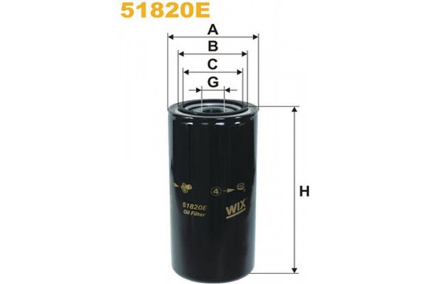 Wix Filters Φίλτρο Λαδιού - 51820E