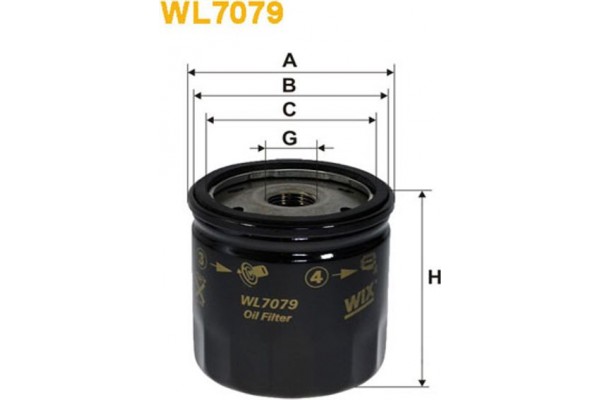 Wix Filters Φίλτρο Λαδιού - WL7079