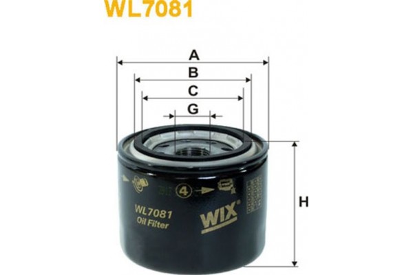 Wix Filters Φίλτρο Λαδιού - WL7081