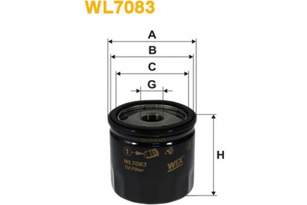 Wix Filters Φίλτρο Λαδιού - WL7083