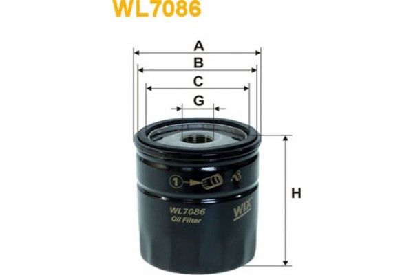 Wix Filters Φίλτρο Λαδιού - WL7086