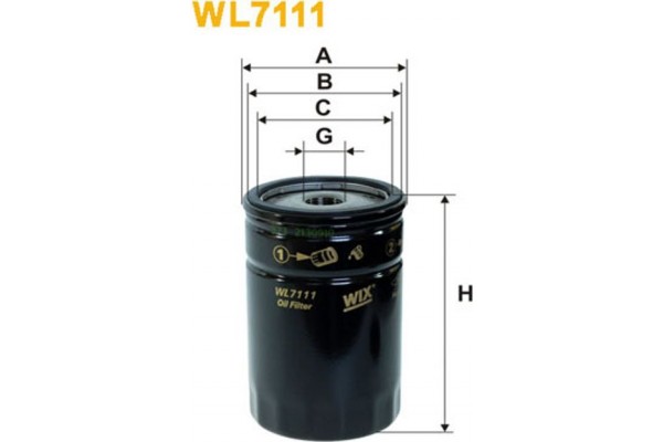 Wix Filters Φίλτρο Λαδιού - WL7111