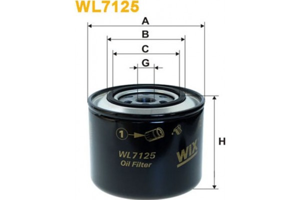 Wix Filters Φίλτρο Λαδιού - WL7125