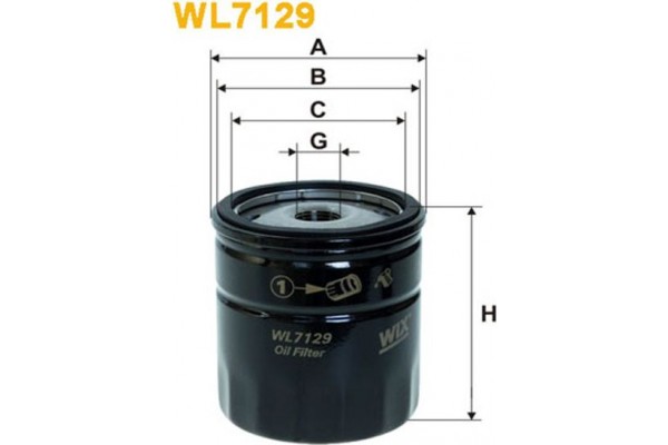 Wix Filters Φίλτρο Λαδιού - WL7129