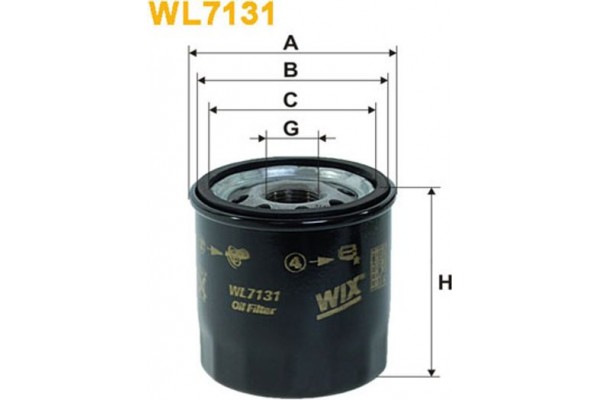 Wix Filters Φίλτρο Λαδιού - WL7131