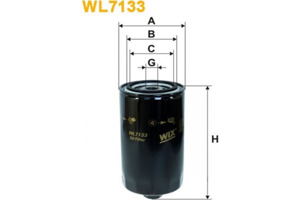 Wix Filters Φίλτρο Λαδιού - WL7133